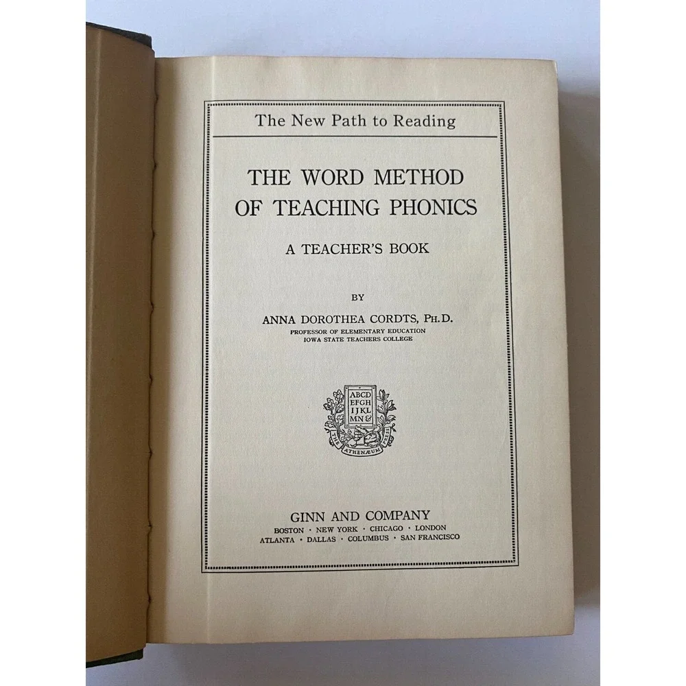 Vintage The New‎ Path to Reading The Word Method of Teaching Phonics 1929 Cordts